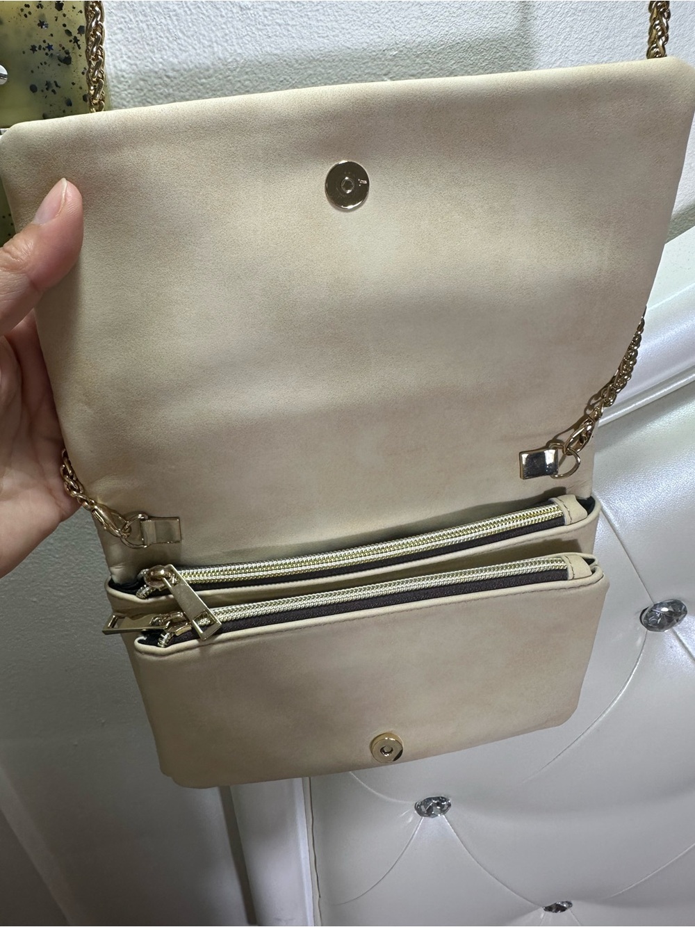 Free People Envelope Beige Crossbody Bag - Picture 4 of 8